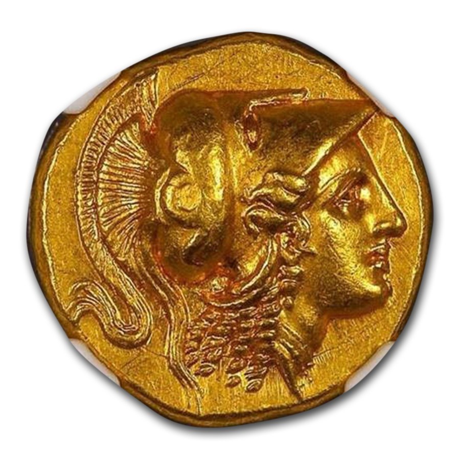 Buy Macedonia Gold Distater Alexander III (336323 BC) CH AU NGC Coin